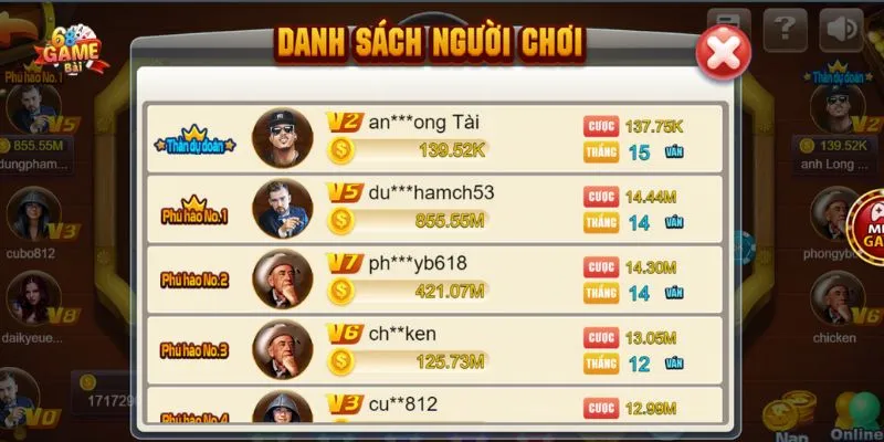 Các bước tham gia tài xỉu trên 68 game bài